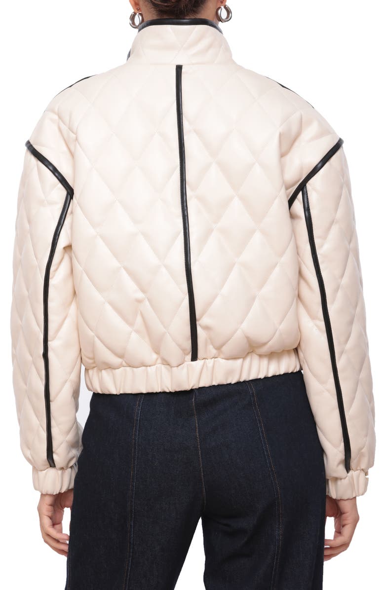 Avec Les Filles Diamond Quilted Bomber Jacket, Alternate, color, 
