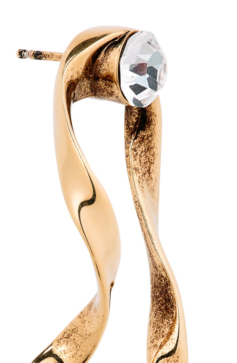 Dries Van Noten Ribbon Curl Drop Earrings, Alternate, color,