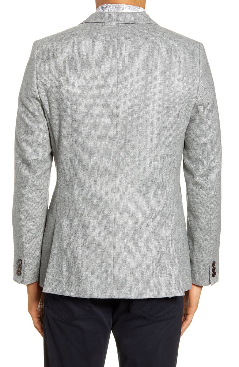 Ted Baker London Athlead Slim Fit Herringbone Wool Blend Sport Coat, Alternate, color,