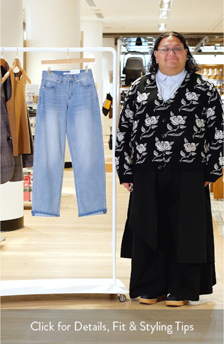 Cuffed Mid Rise Barrel Jeans, sales video thumbnail