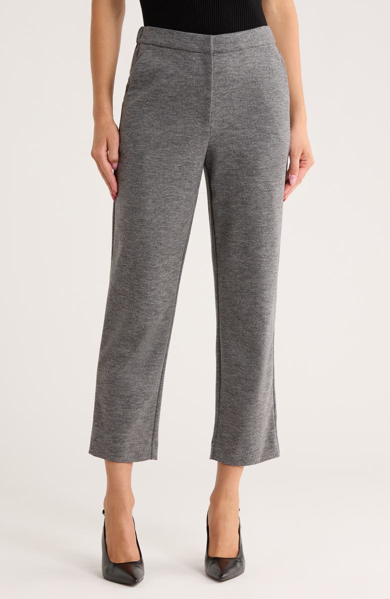 Simkhai Hayley Crop Straight Leg Pants, Main, color, Warm Gray
