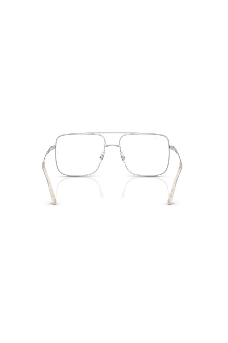 54mm Square optical glasses, Alternate, color, Silver