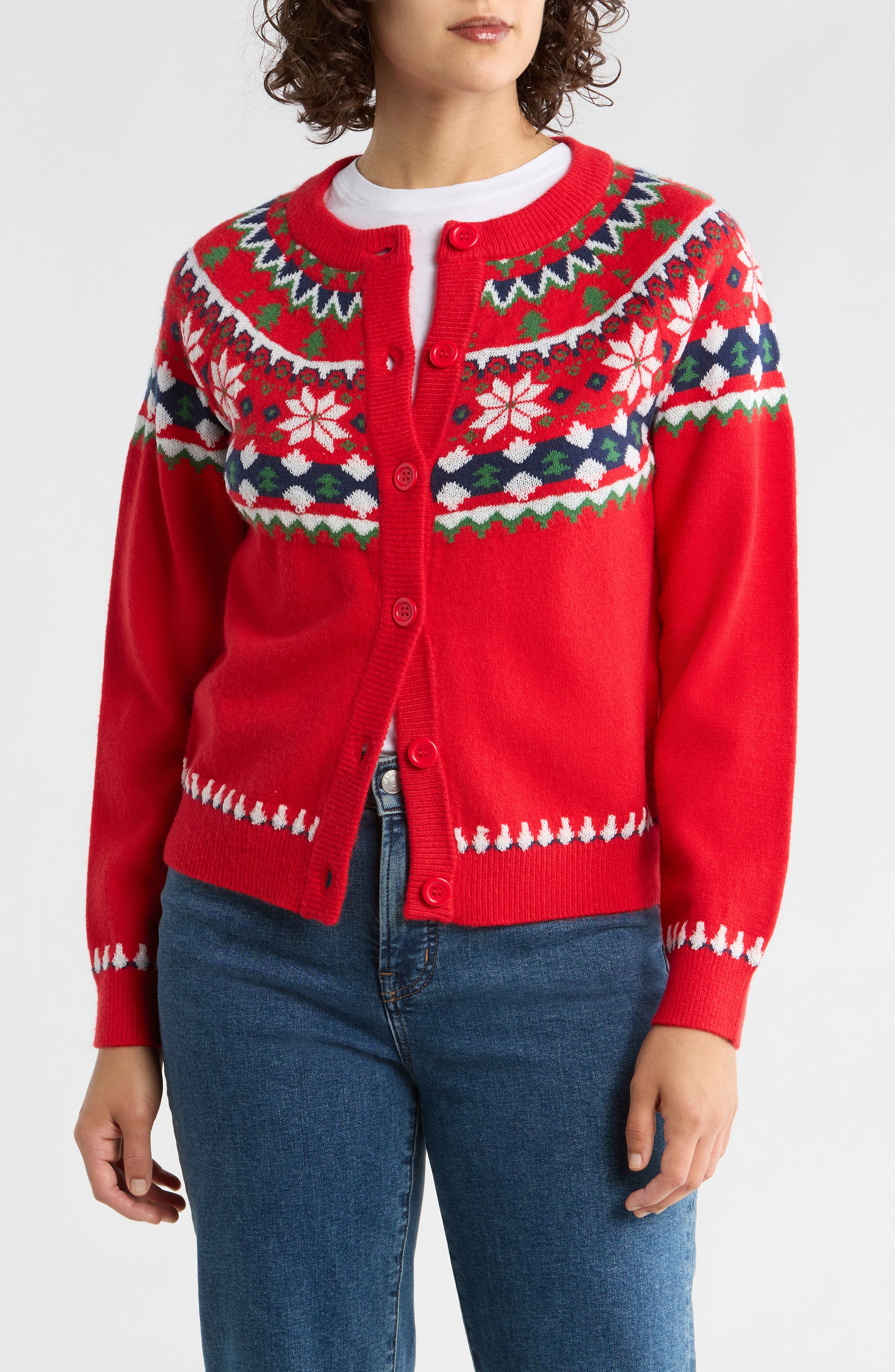 Vigoss Christmas Fair Isle Cardigan