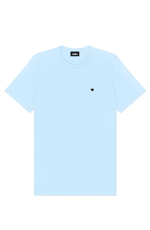 Mens Lil Heart Midweight Cotton Tee