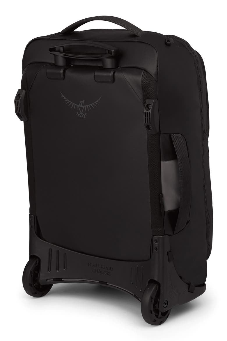 Transporter 38-Liter Wheeled Carry-On Luggage, Alternate, color, RAVEN BLACK/BLACK