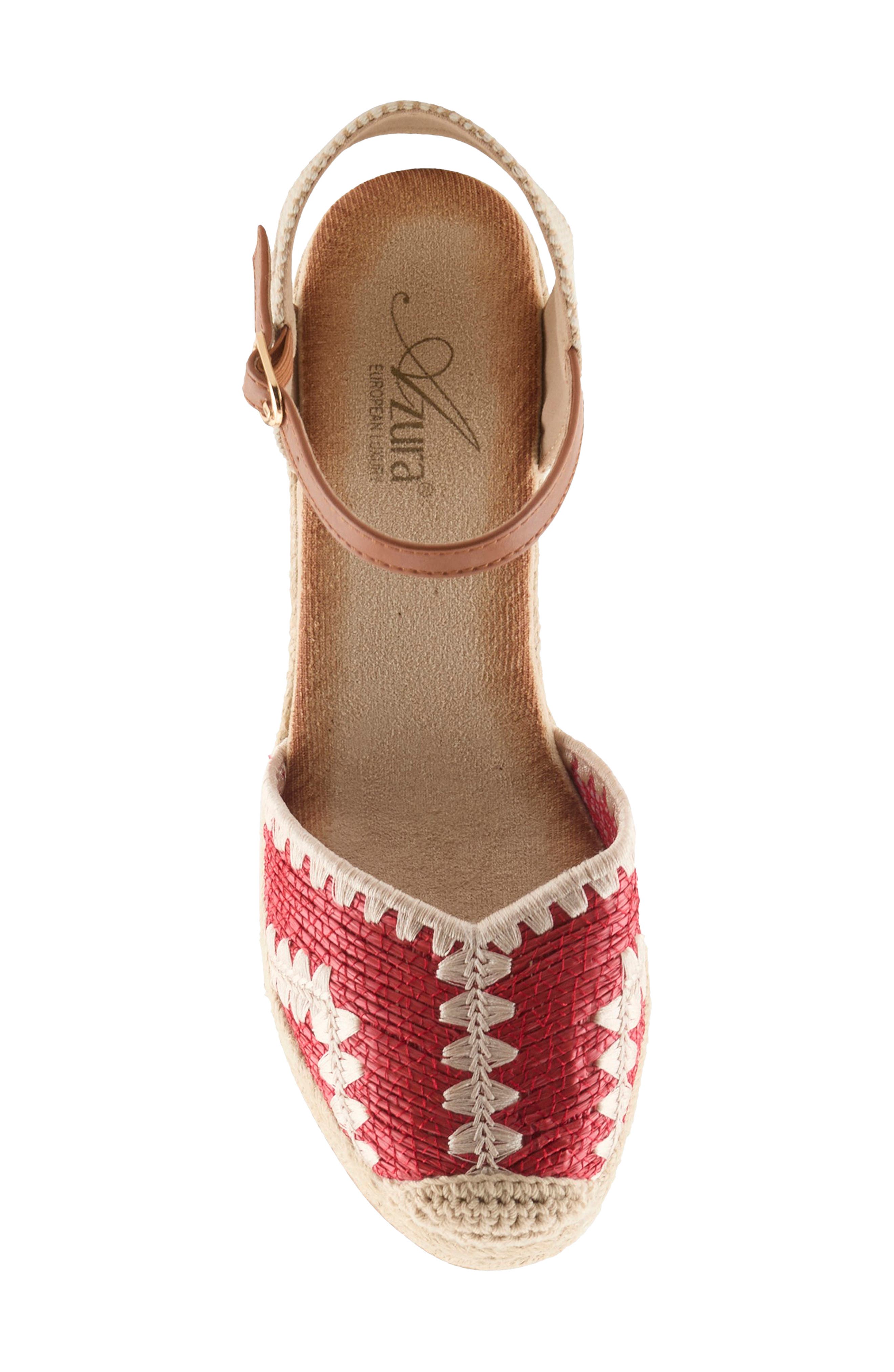 AZURA BY SPRING STEP Adrina Wedge, Alternate, color, Red Multi