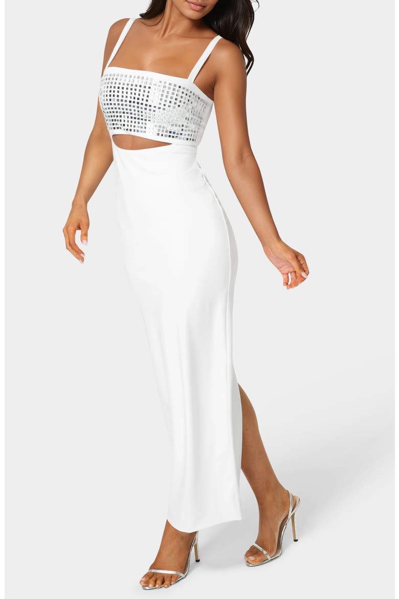 Embellished Maxi Dress, Alternate, color, IVORY