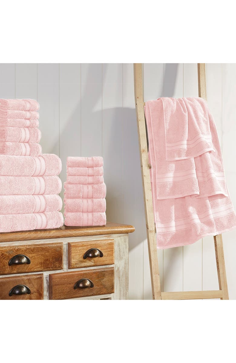 Modern Threads SpunLoft 18-Piece Towel Set, Alternate, color, Blush
