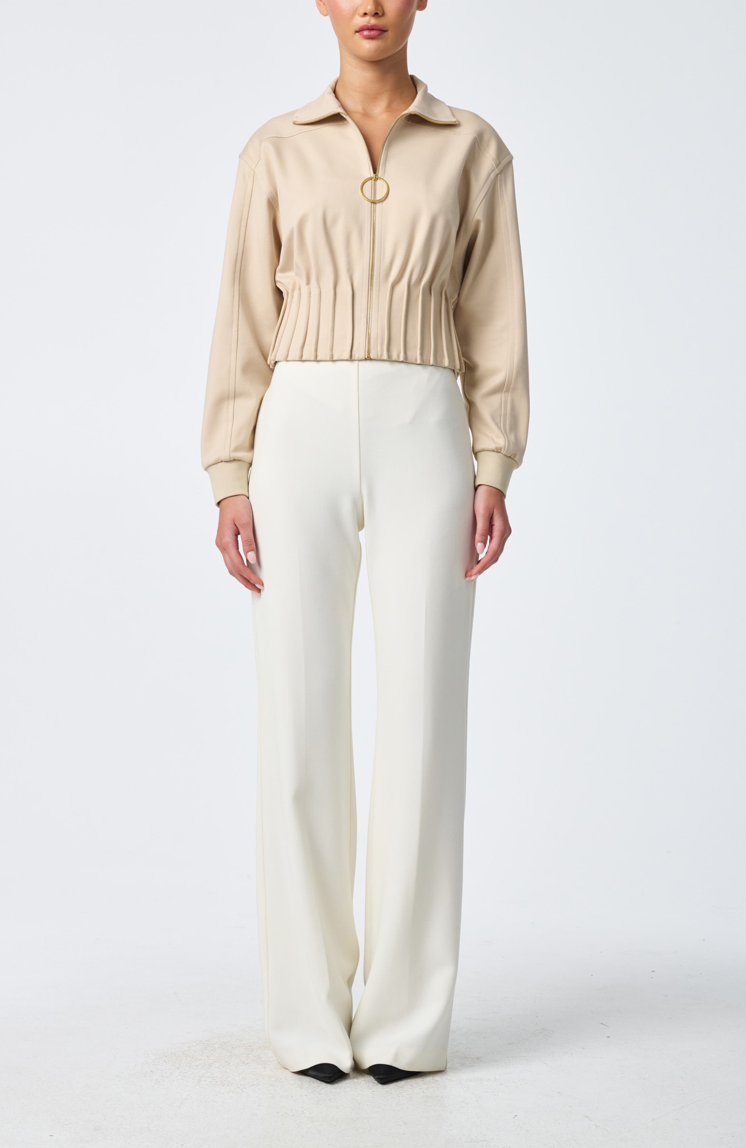 Outrun Cinched Waist Ponte Jacket - image 2