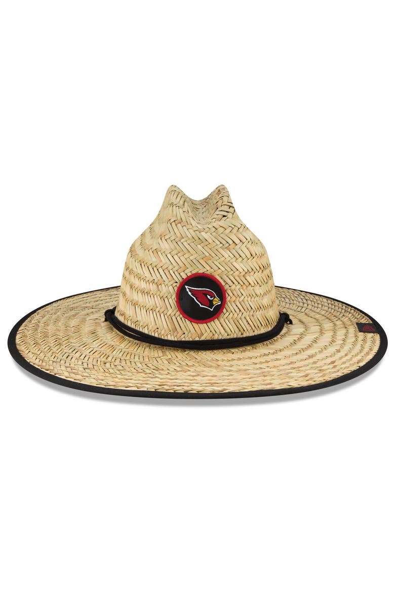 New Era Men's New Era Natural Arizona Cardinals NFL Training Camp Official Straw Lifeguard Hat, Alternate, color, Natural