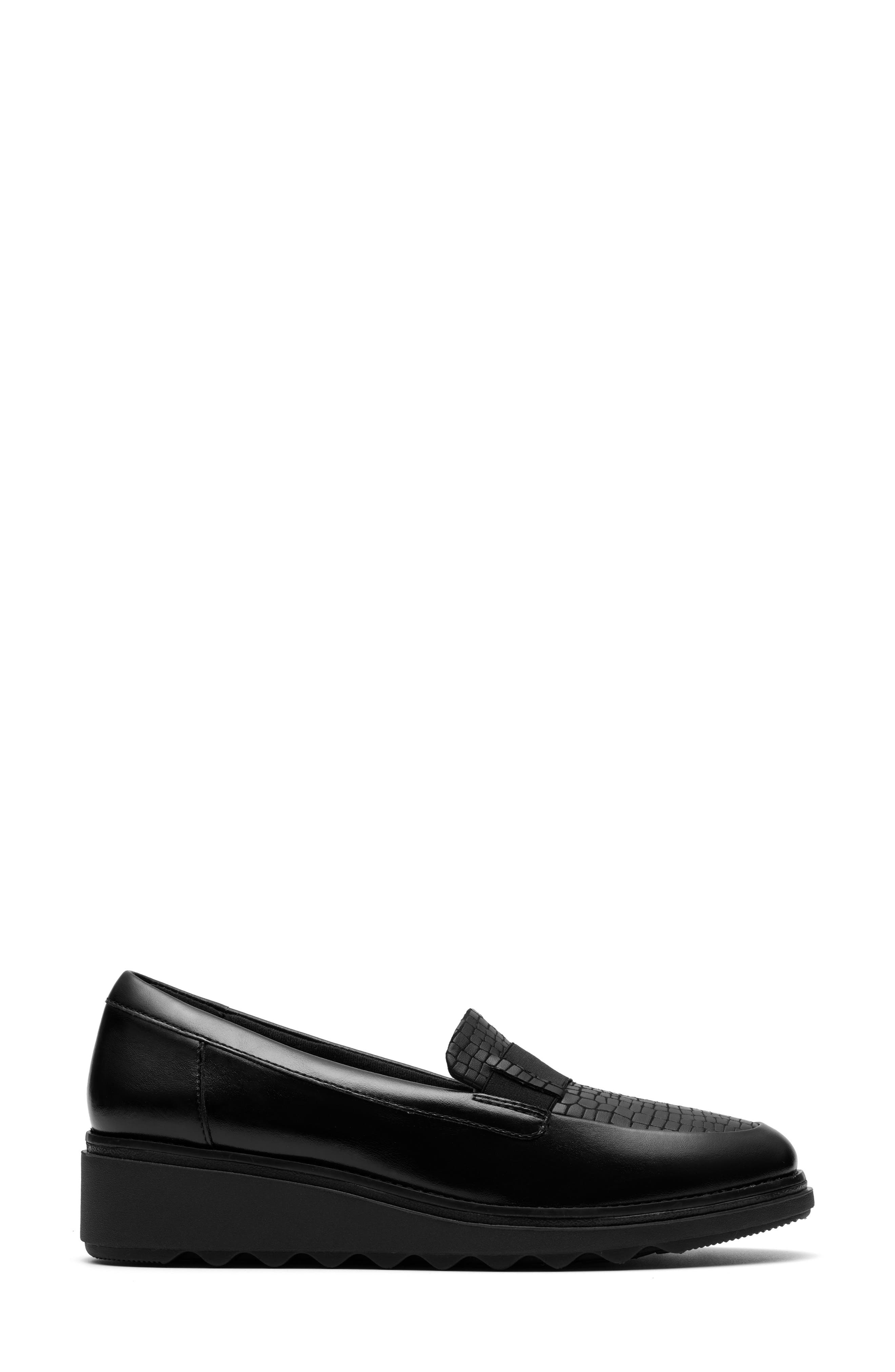 Clarks<sup>®</sup> Sharon Pace Loafer, Alternate, color, Black