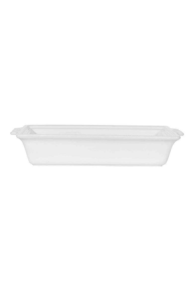 Berry & Thread 13-Inch Rectangular Ceramic Baking Dish with Lid, Alternate, color, WHITEWASH