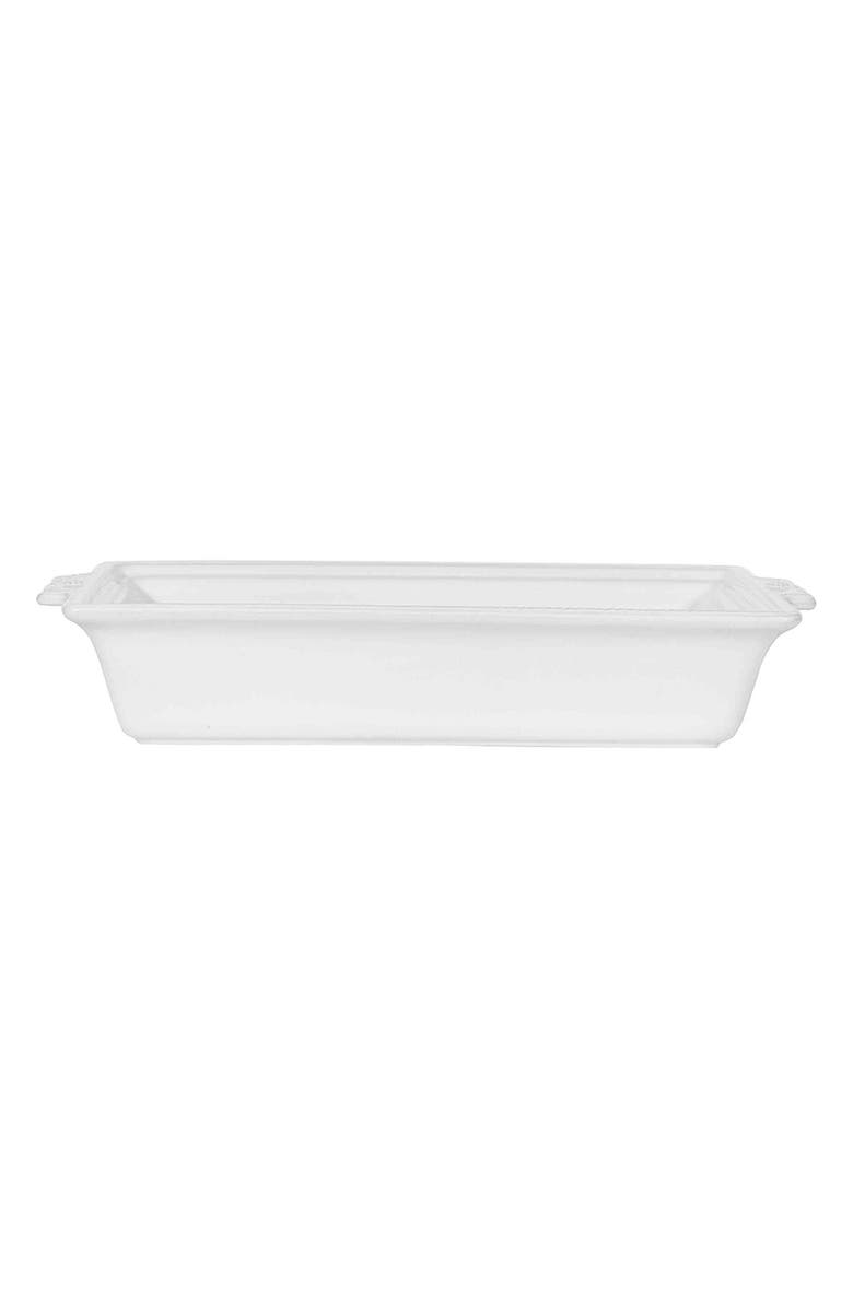 Juliska Berry
Thread 13-Inch Rectangular Ceramic Baking Dish with Lid, Alternate, color, Whitewash