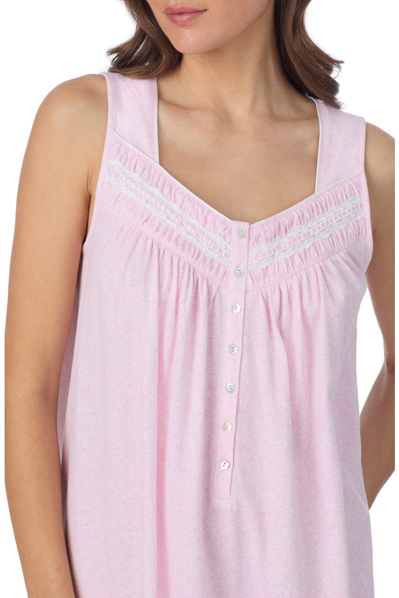 Cotton Nightgown, Alternate, color, PINK/ WHITE