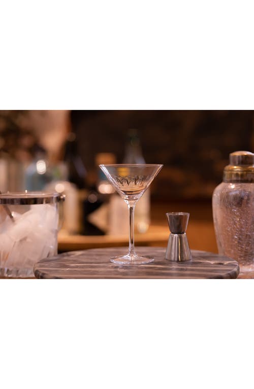 The Vintage List Set Of 2 Crystal Martini Glasses In Transparent