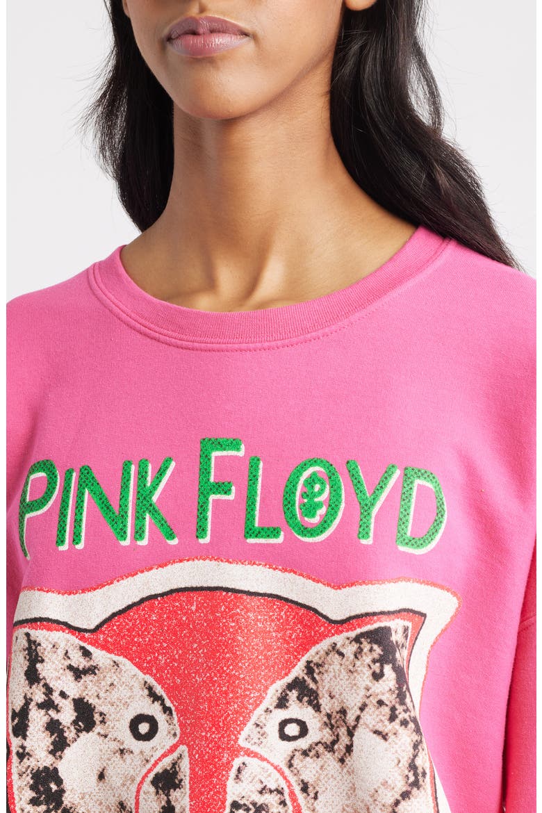 Pink Floyd Division Bell Crewneck Sweatshirt, Alternate, color, PINK