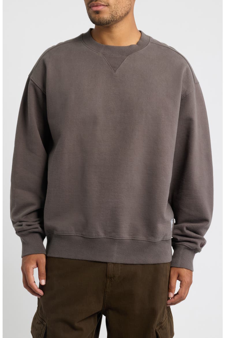 Essential Crewneck Sweatshirt, Main, color, HICKORY