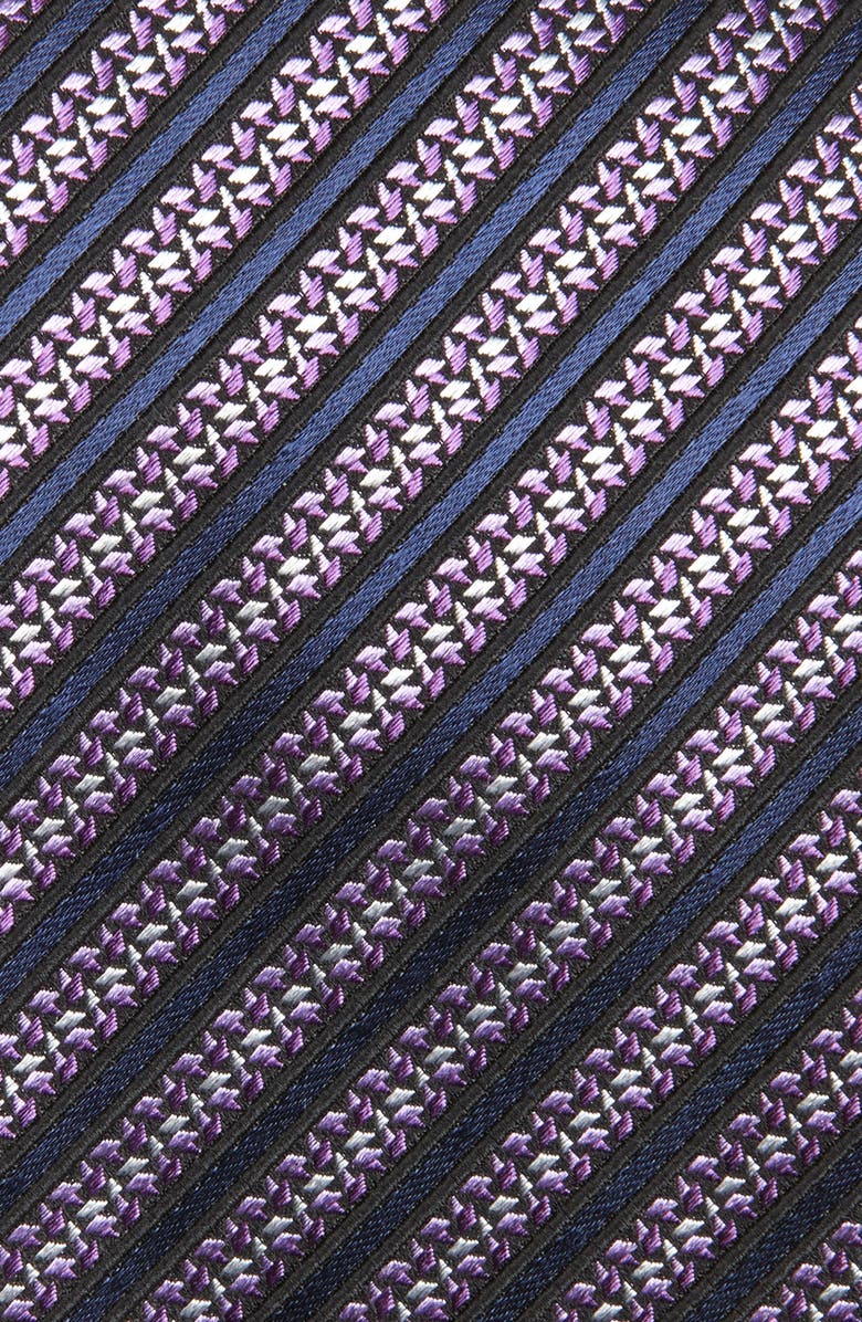 ZEGNA TIES Stripe Mulberry Silk Tie, Alternate, color, Purple