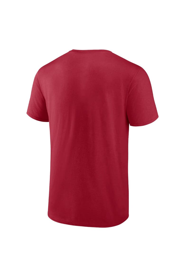 Men's Fanatics Branded  Scarlet San Francisco 49ers 2023 NFC West Division Champions Conquer T-Shirt, Alternate, color, Scarlet