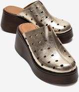 Forever & Always Shoes Nives Leather Wedge Sandal