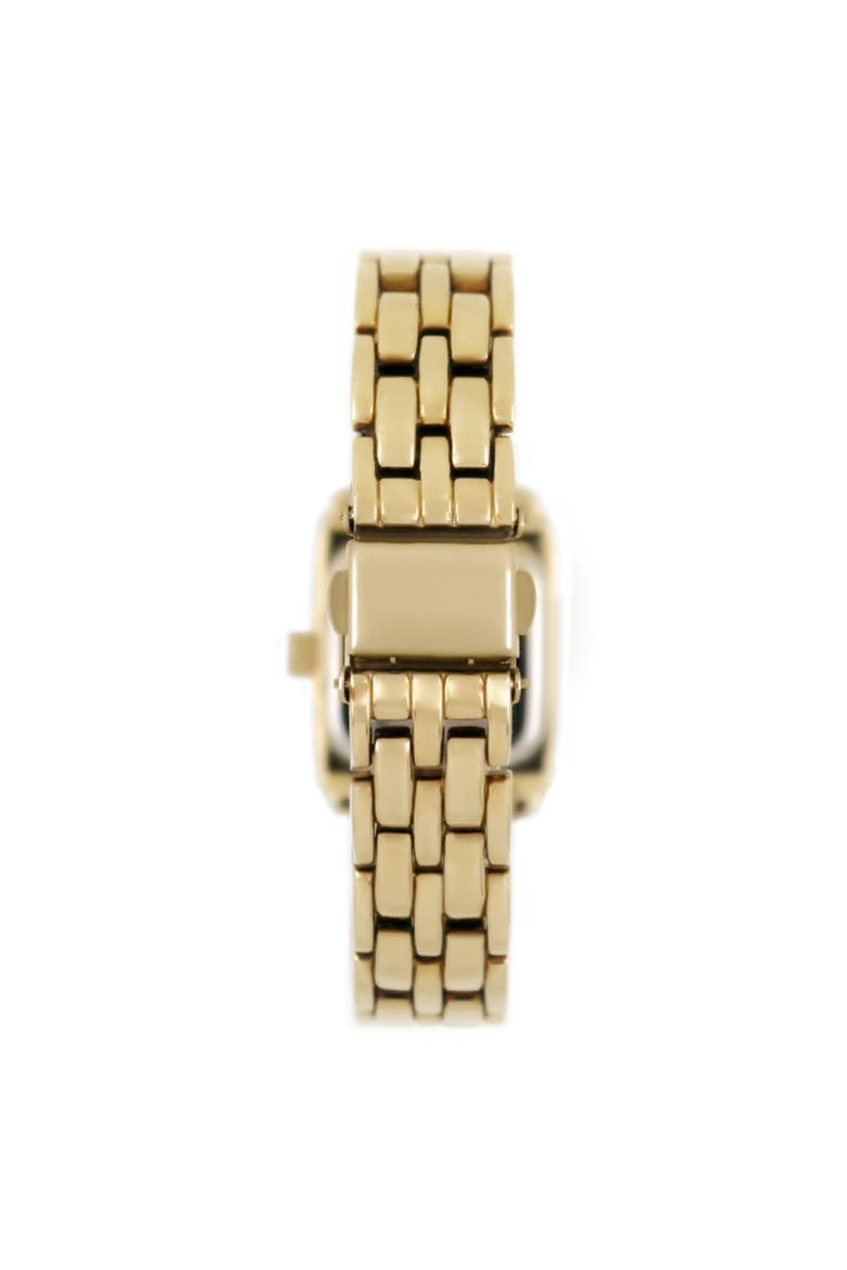 Panther Small Crystal Square Tank Bracelet Watch- 24MM, Alternate, color, Gold