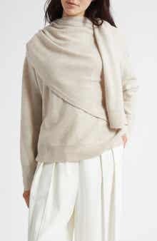 Vince Drape Neck Wool & Cashmere Sweater