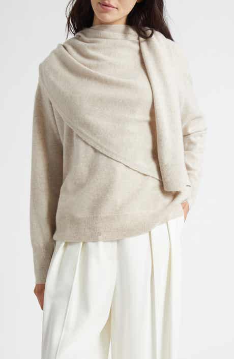 Vince Drape Neck Wool & Cashmere Sweater