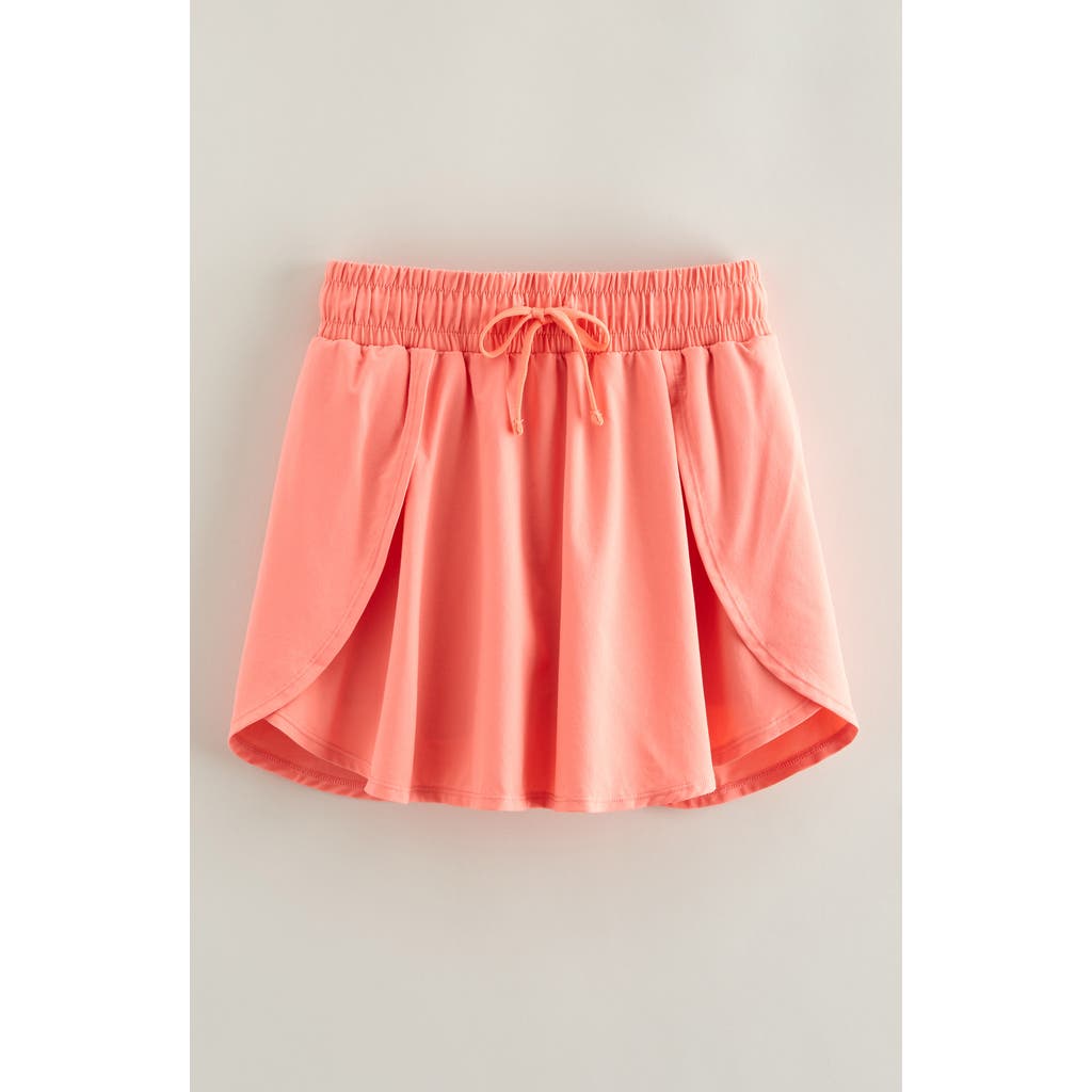 Zella Girl Kids' Fly Away High Waist Skort In Orange