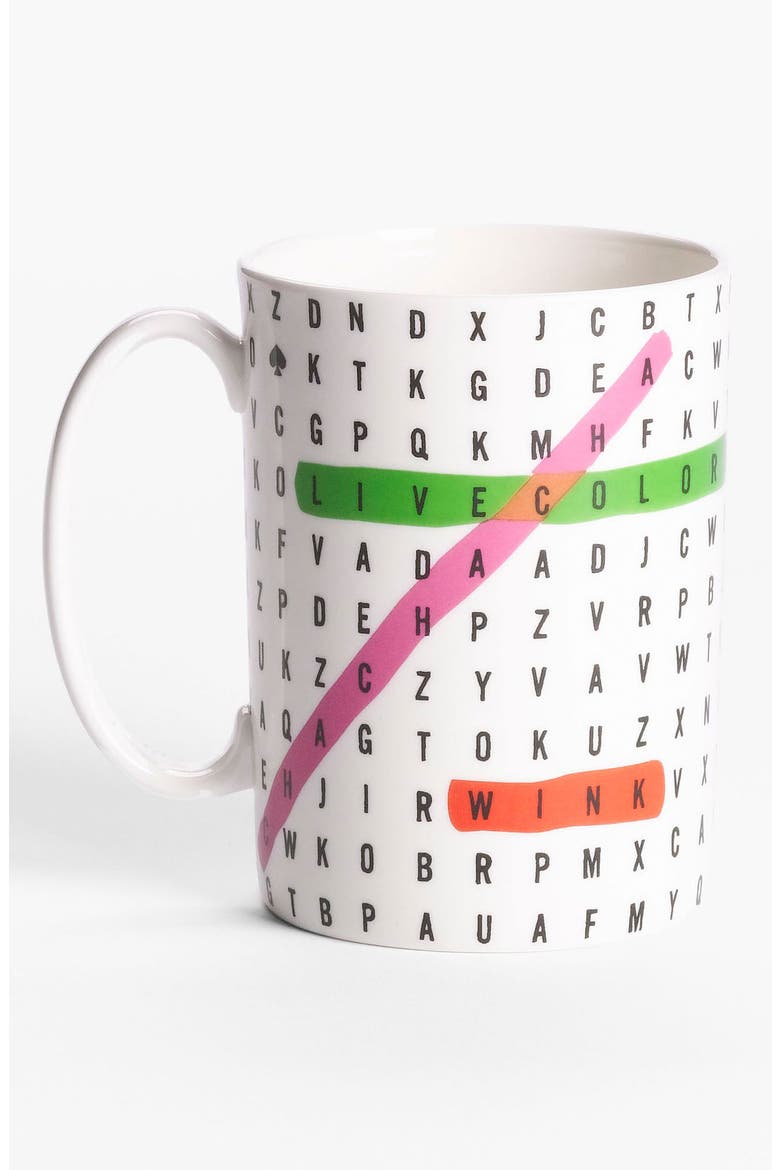 'say the word' word search mug, Main, color, WHITE
