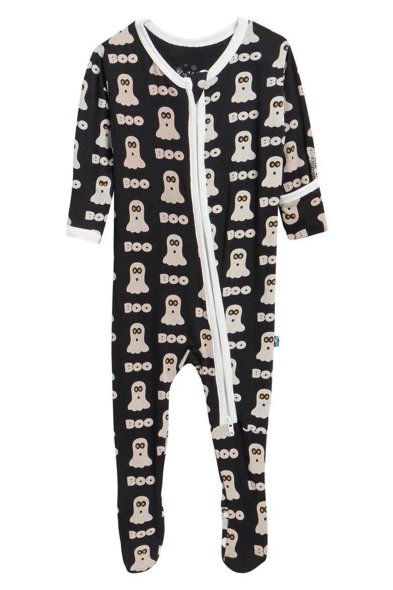 Print Zip Footie, Main, color, MIDNIGHT BOO