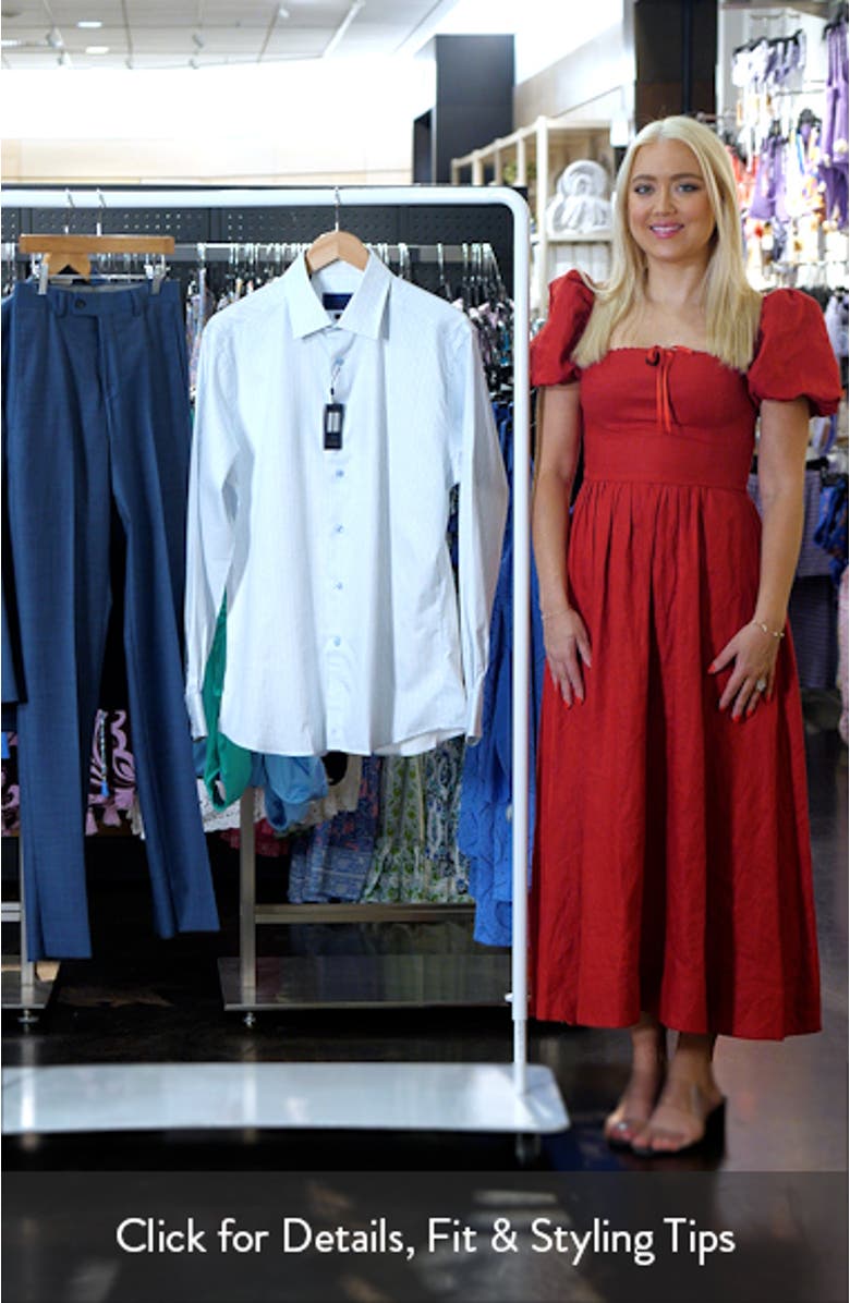 Trim Fit Check Cotton Dress Shirt, sales video thumbnail