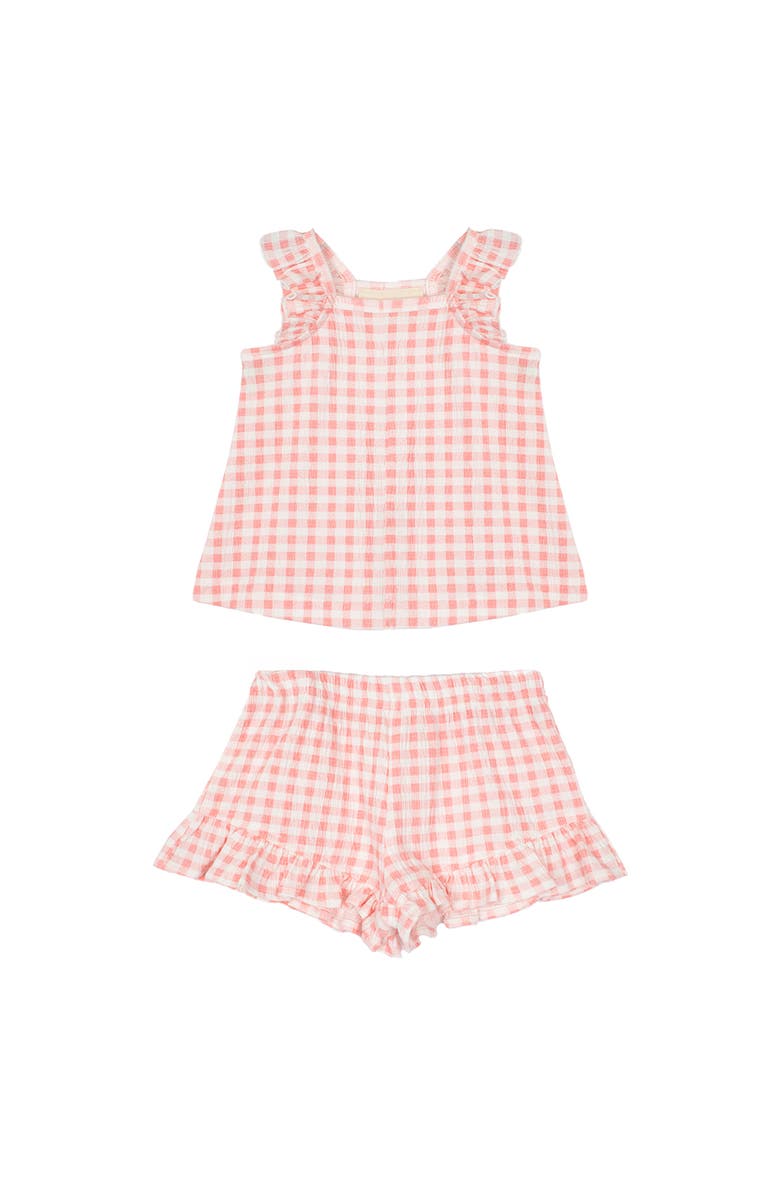 Mabel + Honey Waffle Berry Two Piece Set, Alternate, color, Pink