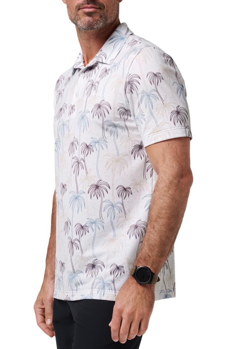 TravisMathew Featherweight Palms Piqué Polo, Alternate, color, White