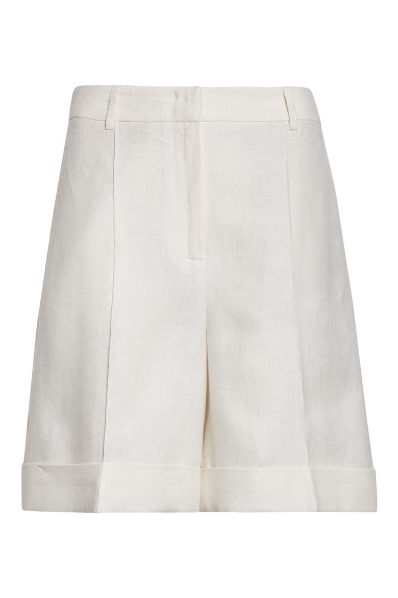 Sparkle Linen Blend Bermuda Shorts, Alternate, color, 00 IVORY