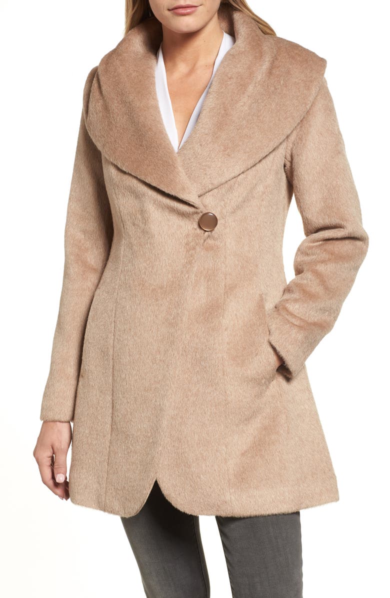 Trina Turk Jemma Shawl Collar Coat, Main, color, 