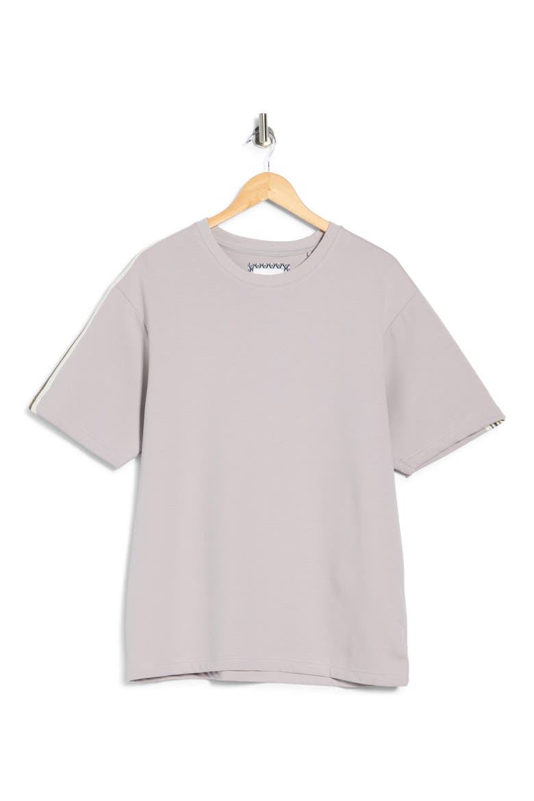 Shoulder Stripe T-Shirt, Alternate, color, GRAY