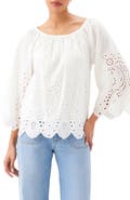 Karen Kane Eyelet Embroidery Woven Shirt