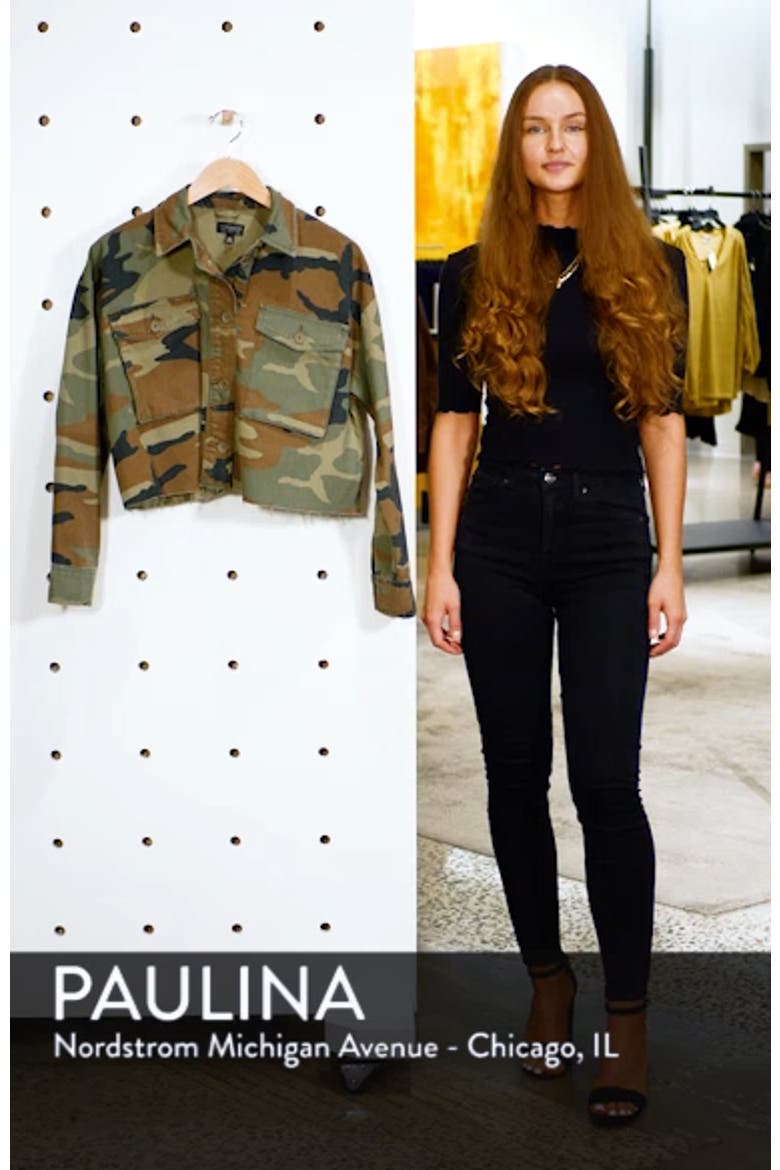 Benny Camouflage Crop Shirt Jacket video