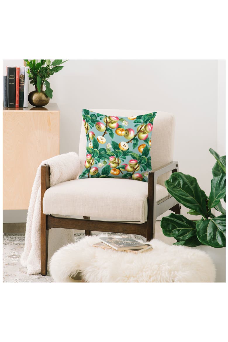 Spring & Summer Throw Pillow, Alternate, color, GREEN