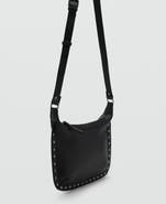 MANGO TEEN Stud Leather Crossbody Bag
