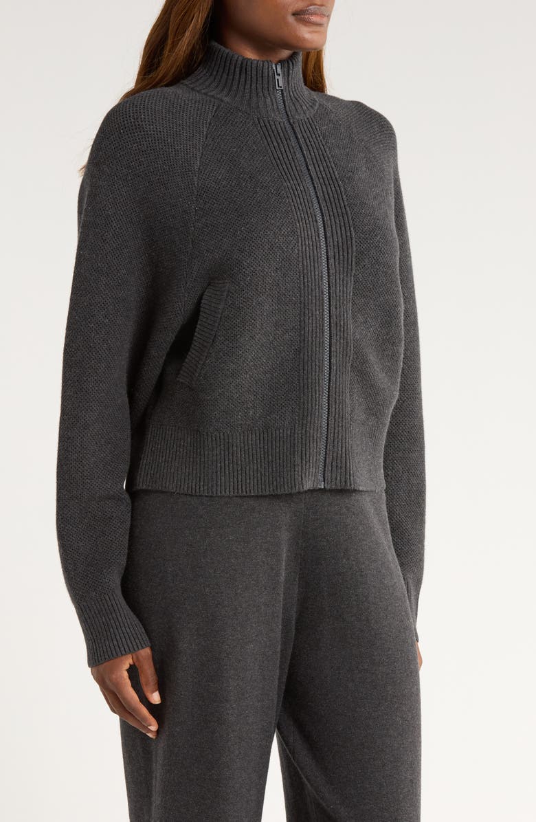 Lunya Organic Cotton Blend Cardigan, Alternate, color, Waving Shadow