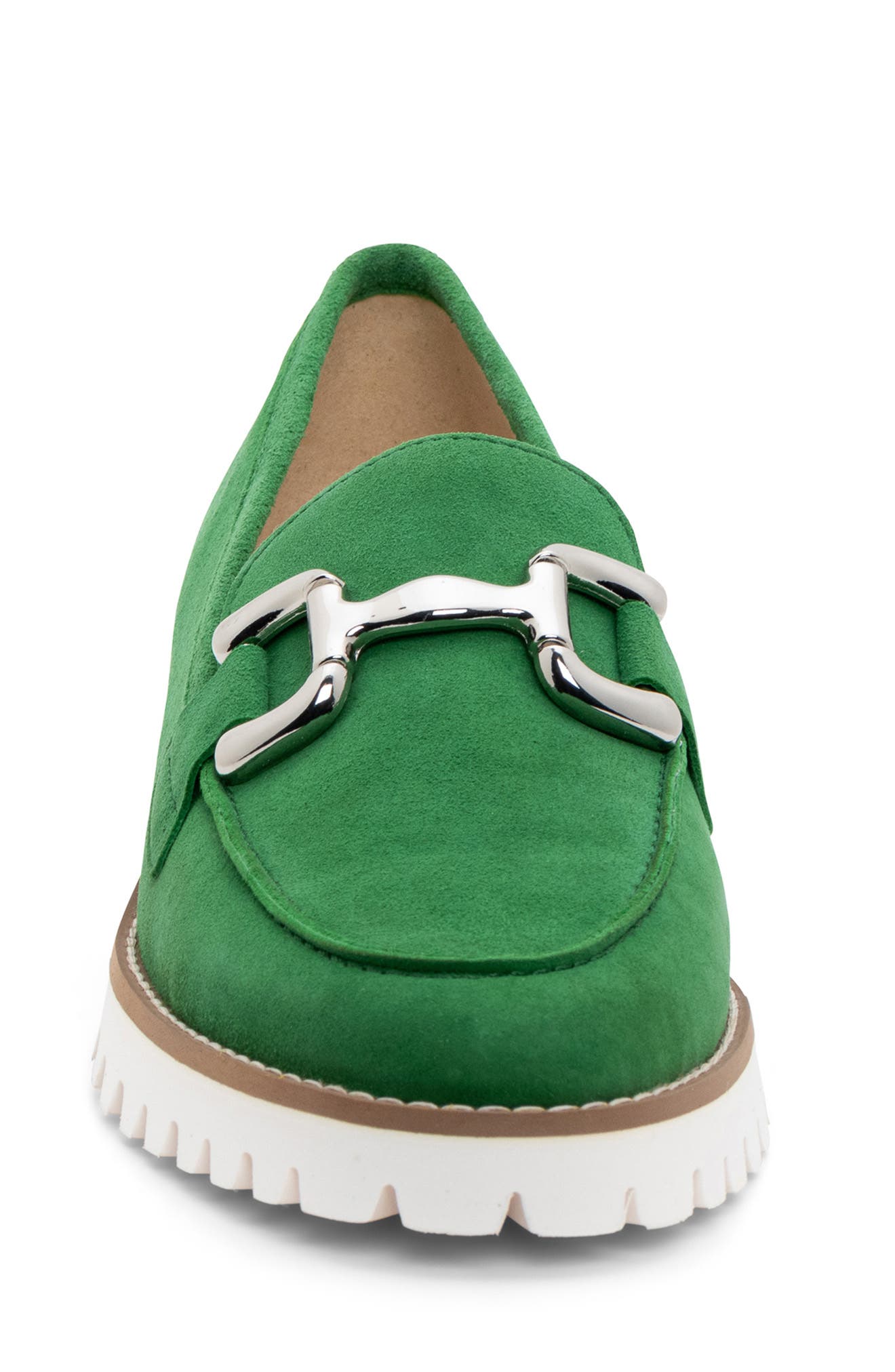 ara Kiana Lug Sole Loafer, Alternate, color, Grass
