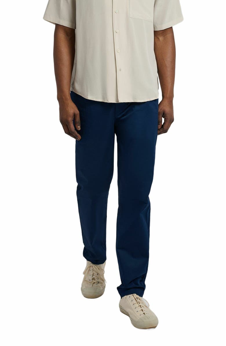 Onia Garment Dye Cotton Drawstring Pant, Alternate, color, Deep Navy