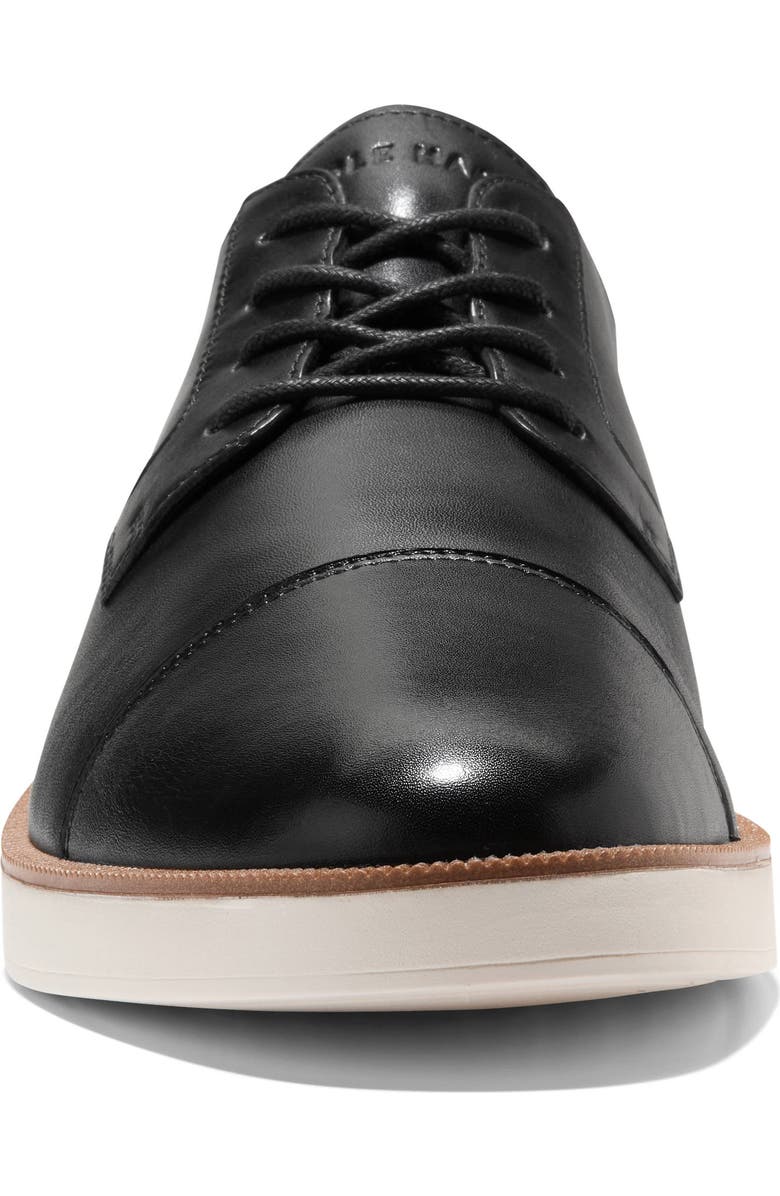 Cole Haan Davidson Grand Cap Toe Oxford Sneaker, Alternate, color, Black / Ivory