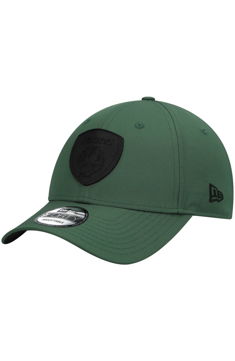 New Era Men's New Era Green Ireland National Team Tonal Rubber Logo 9FORTY Adjustable Hat, Main, color, 