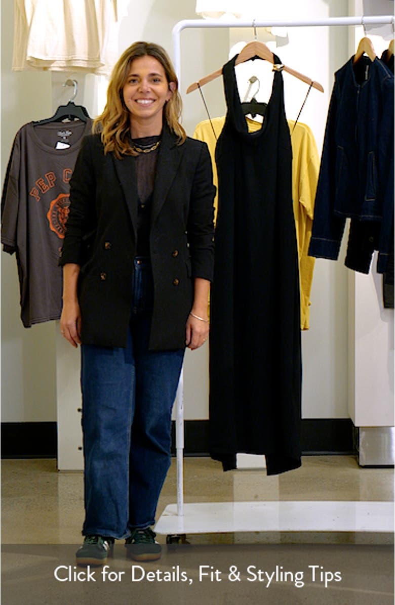 Alanna Metal Buckle Detail Halter Neck Dress, sales video thumbnail