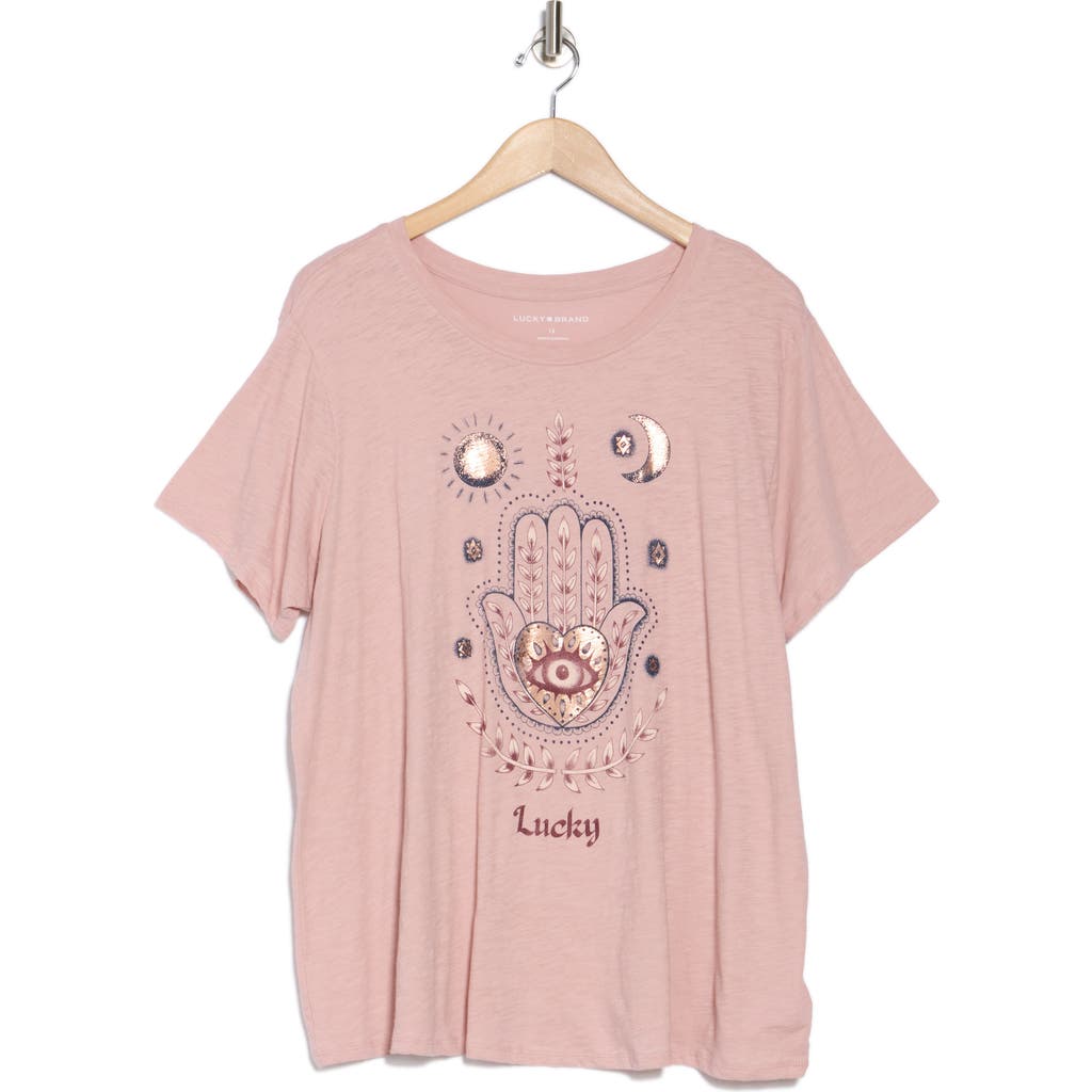 LUCKY BRAND LUCKY BRAND LUCKY HAMSA GRAPHIC T-SHIRT