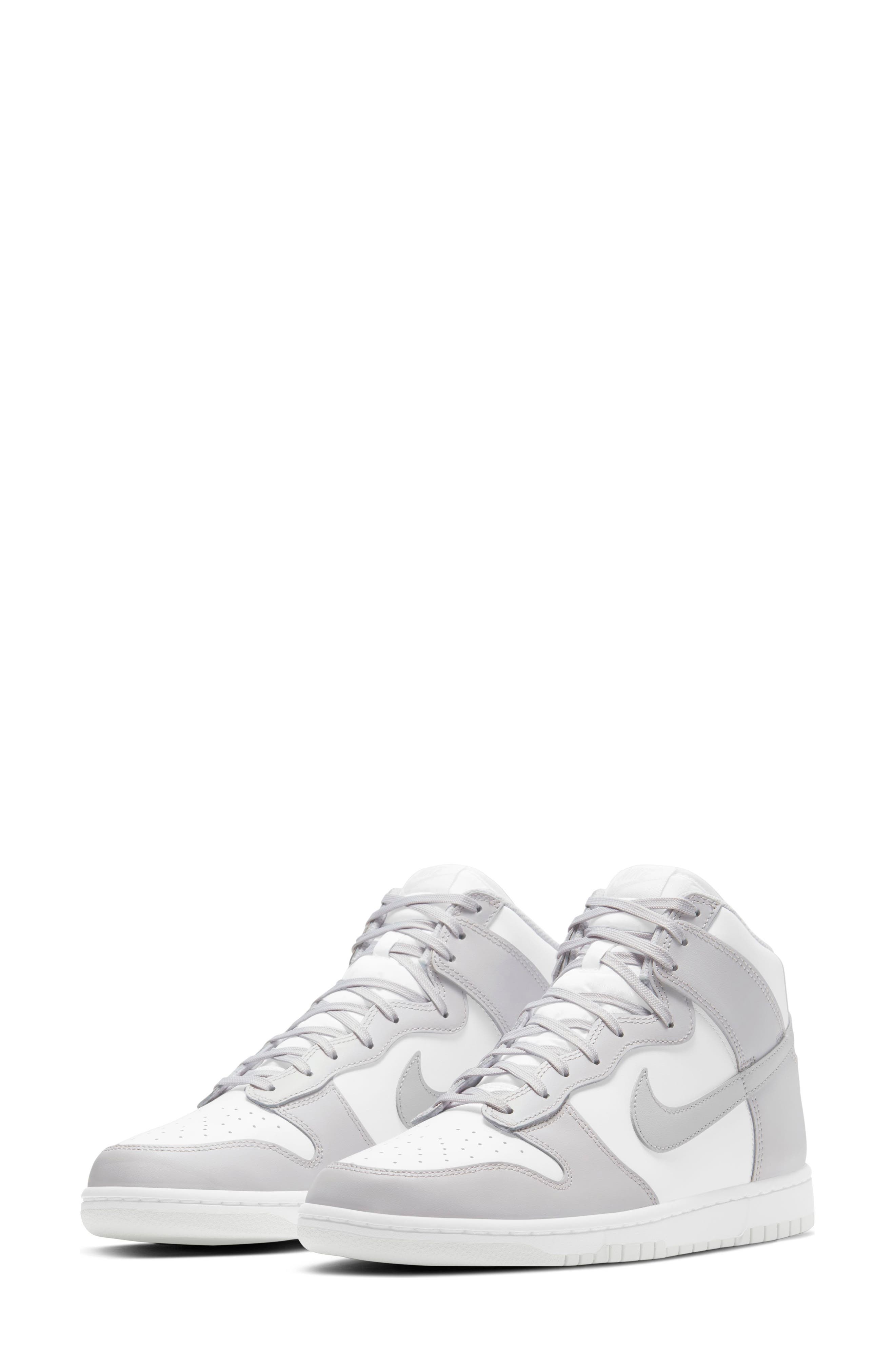 Dunk Hi Retro Basketball Shoe, Main, color, WHITE/ VAST GREY/ WHITE