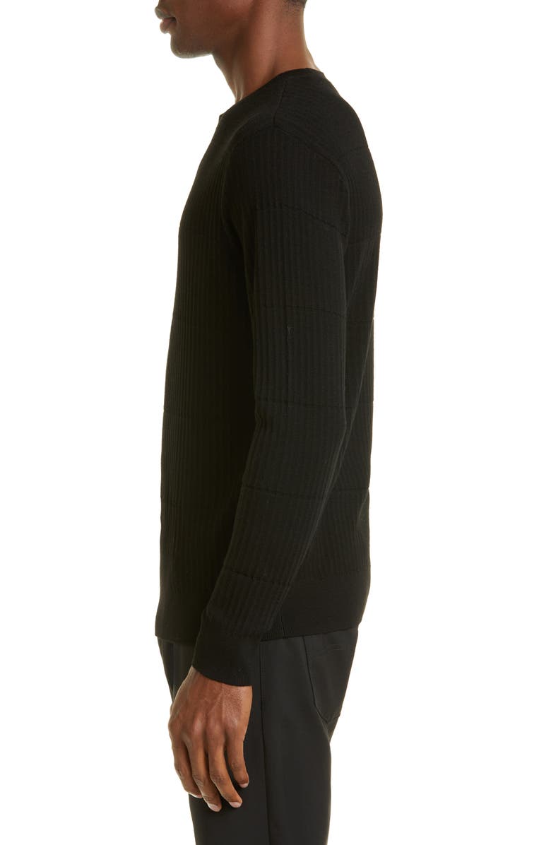 Emporio Armani Virgin Wool Rib Sweater, Alternate, color,
