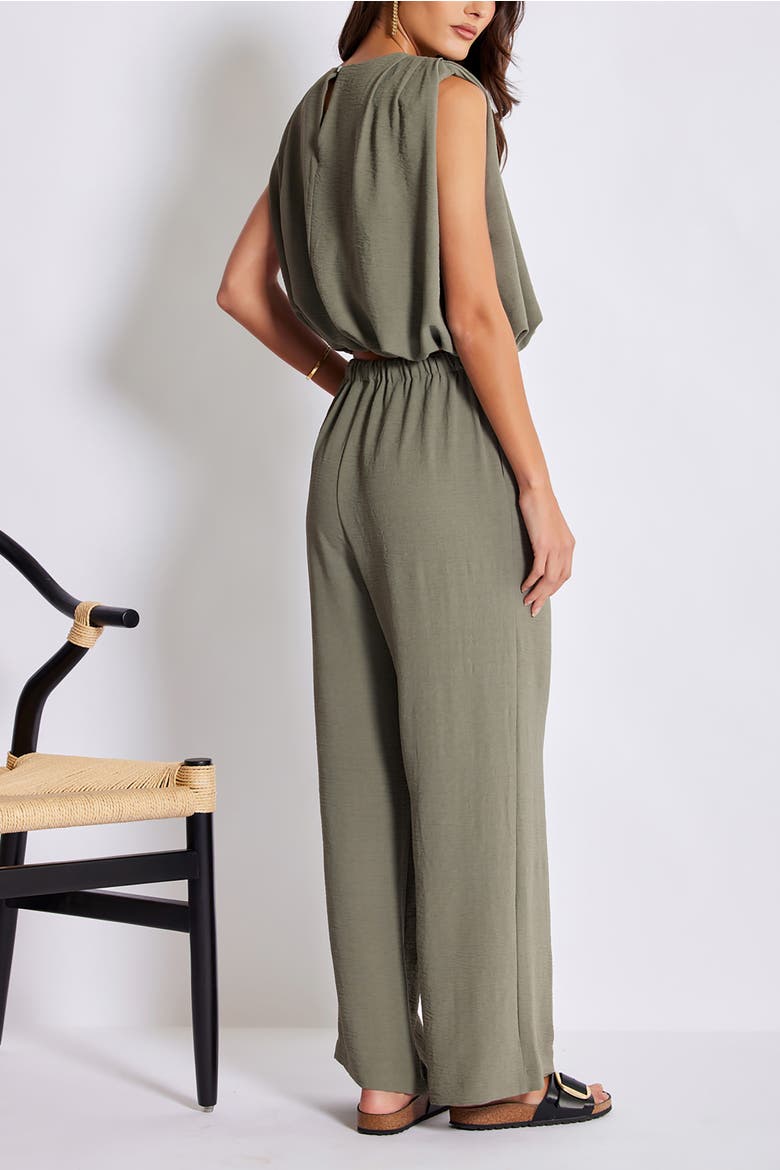 Serafina Olive Drawstring Pant, Alternate, color, Olive